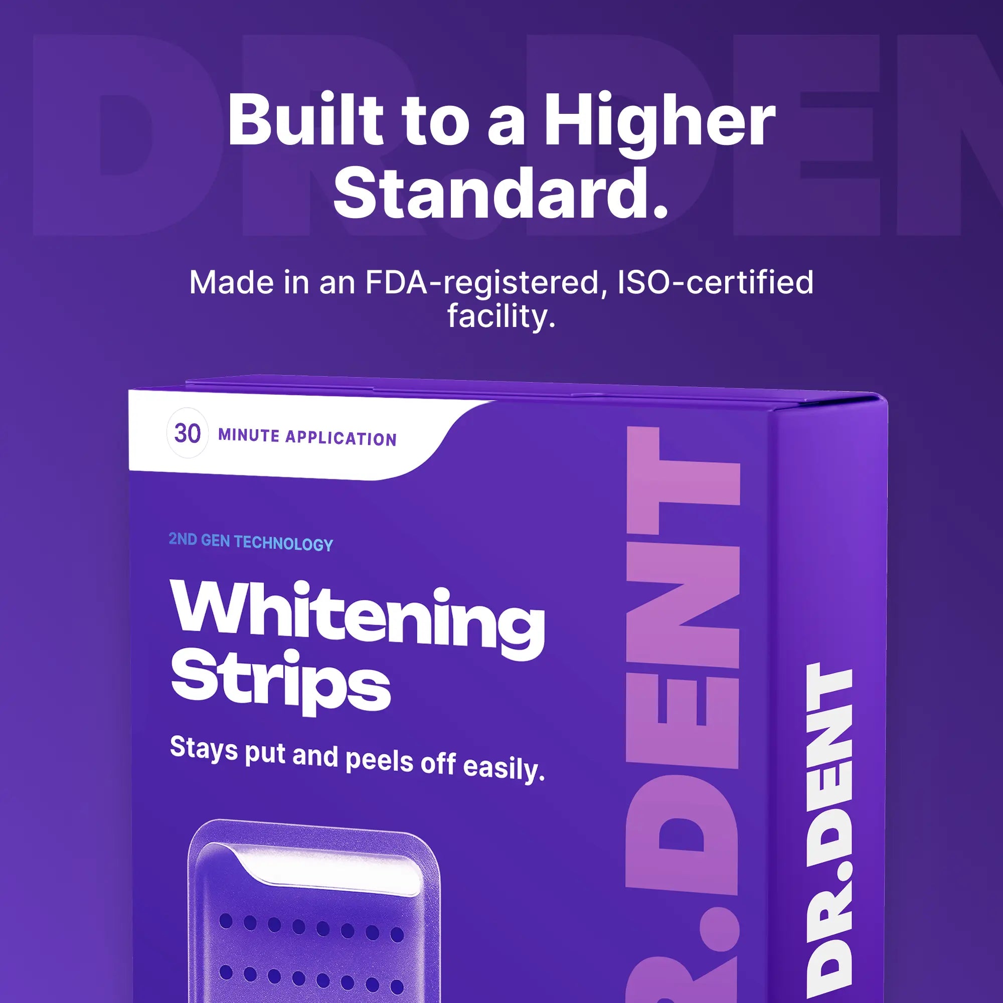 Elevate Your Smile with DRDENT Purple Teeth Whitening Strips - 7 or 21 Sessions of Gentle, Peroxide-Free Whitening for a Radiant Look