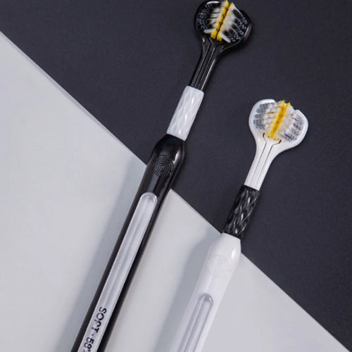 Three Sided Soft Hair Tooth Toothbrush Adult Toothbrush Ultra Fine Soft Bristle Oral Care Teeth Brush for Oral Health Clean