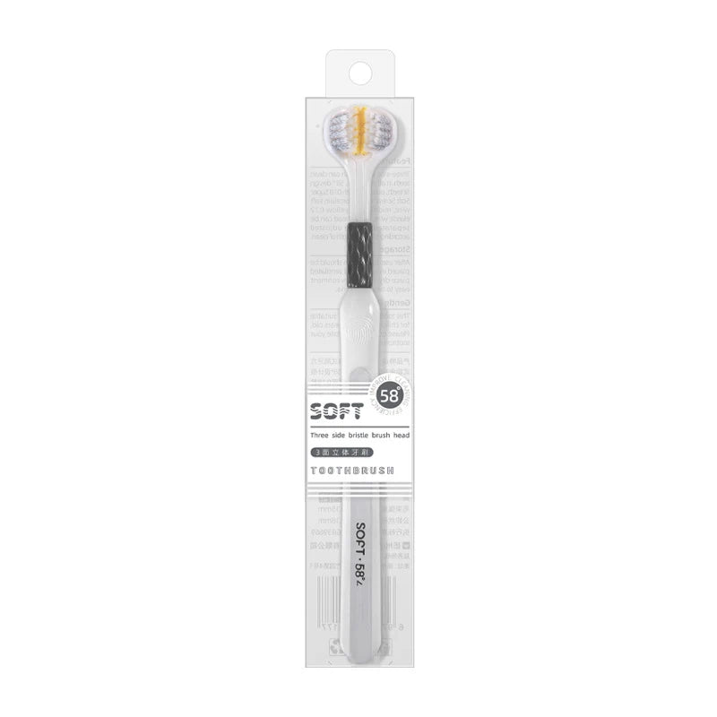 Three Sided Soft Hair Tooth Toothbrush Adult Toothbrush Ultra Fine Soft Bristle Oral Care Teeth Brush for Oral Health Clean